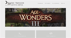 Desktop Screenshot of pietervantorre.com
